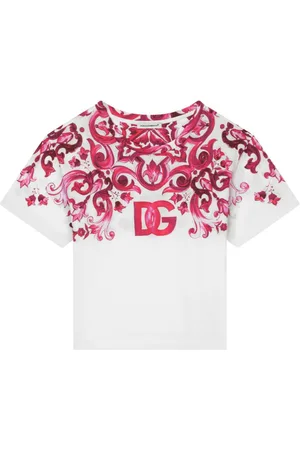 Dolce & Gabbana Majolica-print logo T-shirt