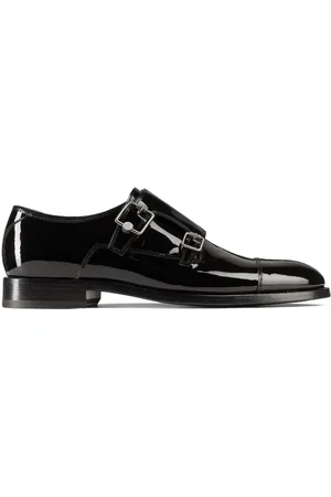 Jimmy Choo Finnion leather monk shoes