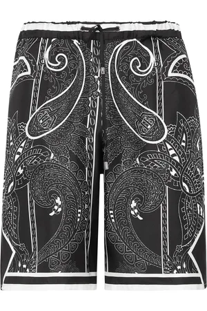 Philipp Plein Paisley-print silk shorts