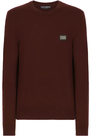 Dolce & Gabbana Logo-plaque wool jumper