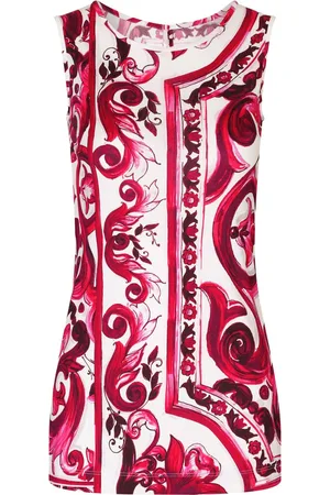 Dolce & Gabbana Majolica print tank top