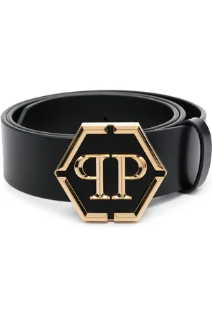 Philipp Plein Hexagon leather belt