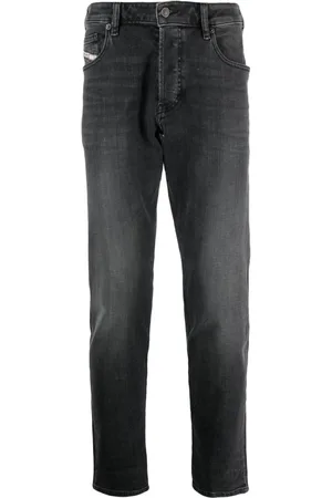 Diesel D-Yennox stonewashed straight-leg jeans