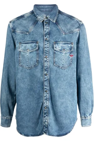 Diesel D-Ocean washed-denim shirt