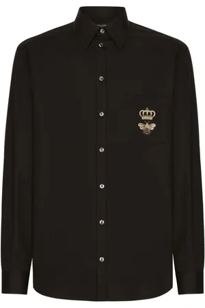 Dolce & Gabbana Logo-embroidered cotton shirt