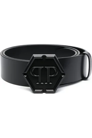 Philipp Plein Hexagon leather belt