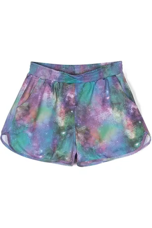 Le pandorine Cosmic-print stretch shorts