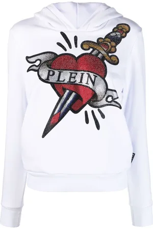 Philipp Plein Graphic-print cropped hoodie
