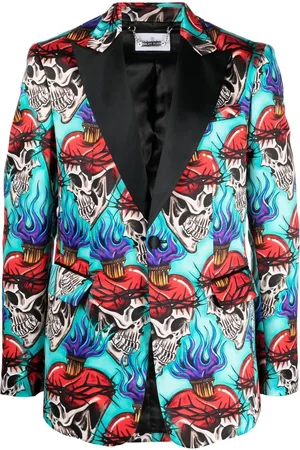 Philipp Plein Skull-print blazer