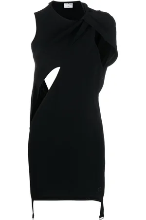 Courrèges Heritage crepe twist minidress