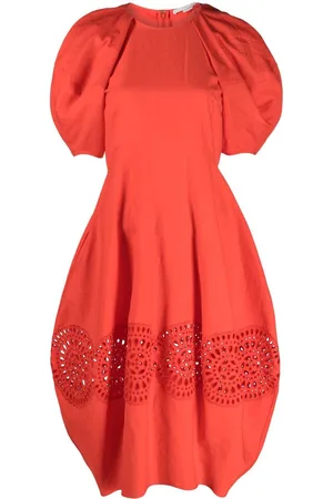 Stella McCartney Cut-out puff midi dress