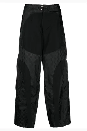 MISBHV Monogram-jacquard wide-leg trousers