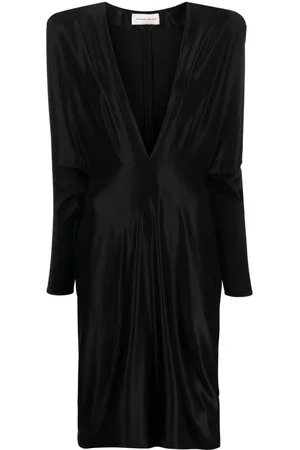 ALEXANDRE VAUTHIER V-neck long-sleeve dress