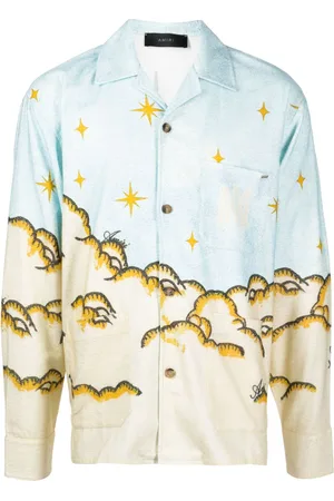 AMIRI Sunscape-print cotton shirt
