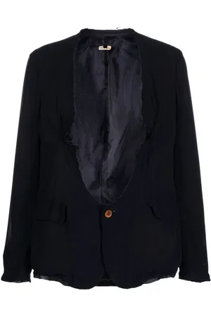 Comme des Garçons Raw-edge single-button blazer