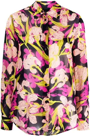 Pinko Floral-print long-sleeve shirt