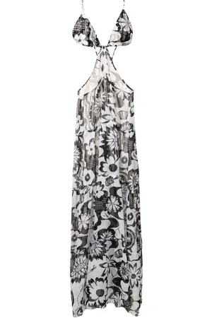 AMIR SLAMA Floral-print maxi dress