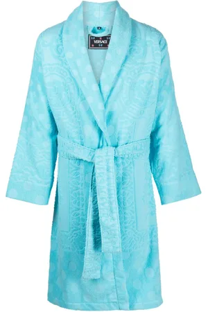 VERSACE Barocco-print terry-cloth robe