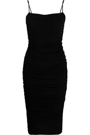 Pinko Spaghetti-strap ruched midi dress
