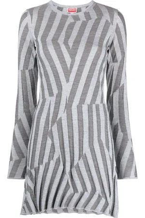 Kenzo Geometric knit minidress