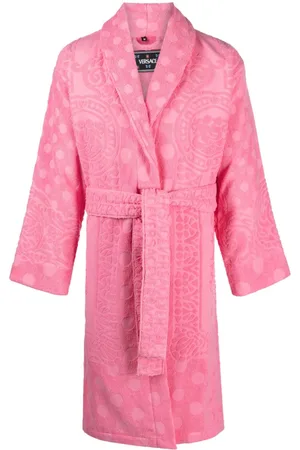 VERSACE Barocco-print terry-cloth robe