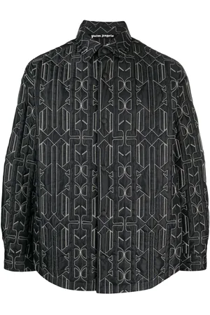 Palm Angels Monogram-quilted shirt jacket