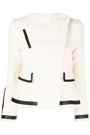 MAME KUROGOUCHI Long-sleeve tweed biker jacket