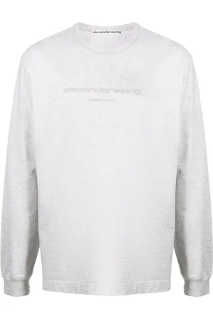 Alexander Wang Glitter-effect long-sleeve T-shirt