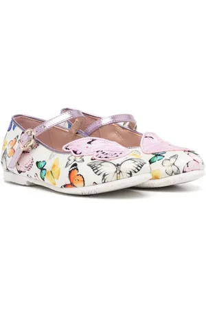 SOPHIA WEBSTER Butterfly-print ballerina shoes