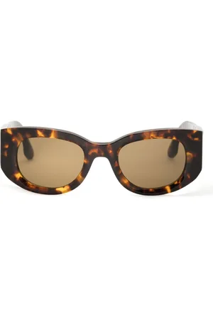 Victoria Beckham Tortoiseshell-effect oval-frame sunglasses