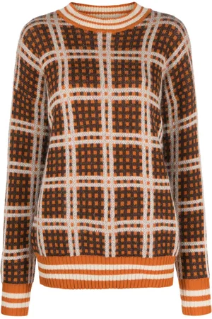 Marni Checked crew neck jumper