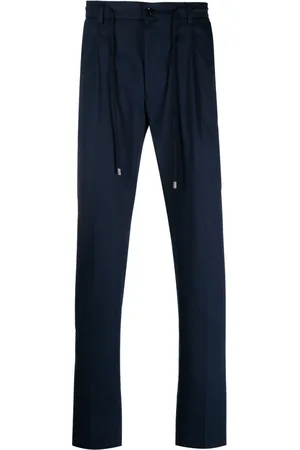 MOORER Anton-WE drawstring tapered trousers