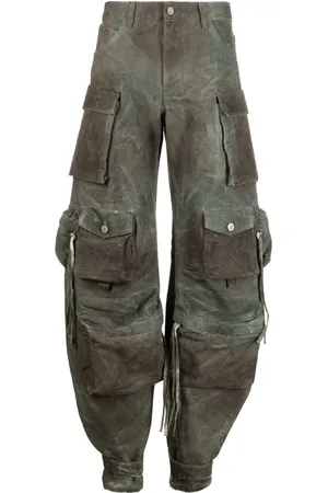 The Attico Camouflage cargo jeans
