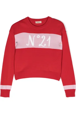 Nº21 Logo-print knit jumper