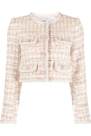 Self-Portrait Cropped bouclé jacket