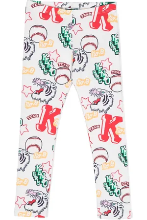 Kenzo Graphic-print elasticated-waistband leggings