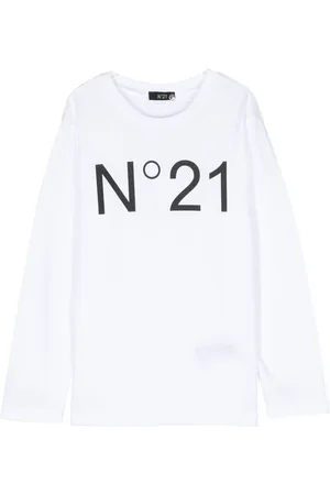 Nº21 Logo print long-sleeve T-shirt