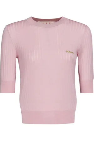 Marni Logo-embroidered ribbed jumper