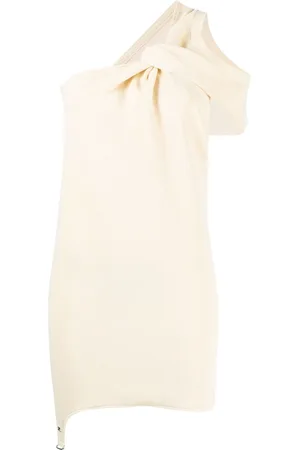 Courrèges One-shoulder knotted minidress