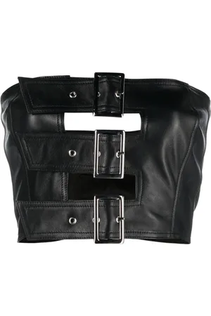 Manokhi Cut-out buckled bandeau top
