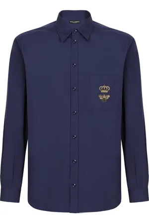 Dolce & Gabbana Logo-embroidered cotton shirt