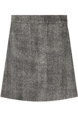 Fabiana Filippi Herringbone A-line miniskirt