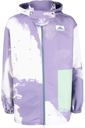 OAMC Tie dye-print zip-up hooded jacket