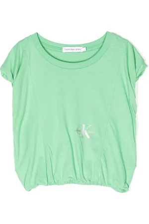 Calvin Klein Logo-print elasticated-hem T-shirt