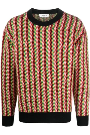 Lanvin Chevron-motif jumper