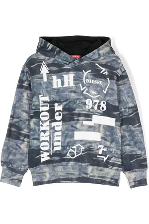 Diesel Graphic-print cotton hoodie
