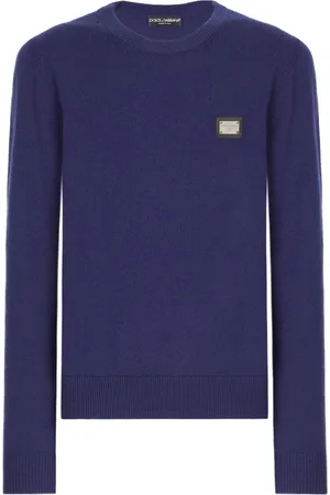 Dolce & Gabbana Logo-plaque wool jumper