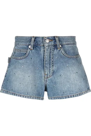 Zadig & Voltaire Rhinestone-embellished denim shorts