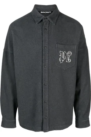 Palm Angels Logo-print shirt jacket