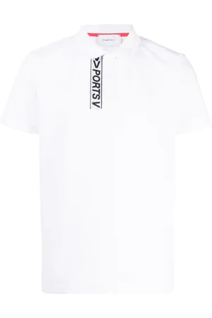 Ports V Logo-tape polo shirt